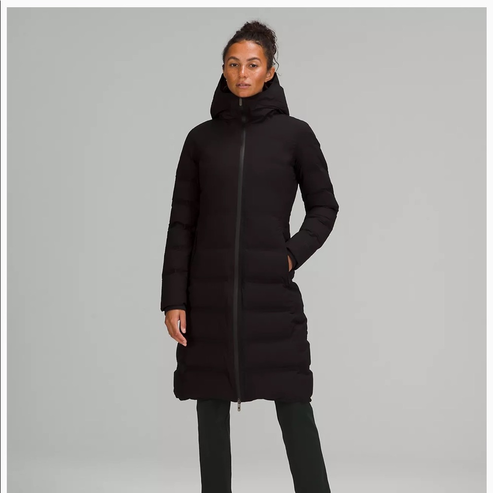 !!! IN SEARCH OF LULULEMON SLEET STREET LONG BLACK JACKET SIZE 8 !!!